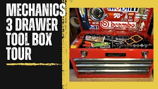 Mobile mechanics 3 drawer tool box for the handyman Knipex craftsman halfords tools and more [upl. by Wickner]