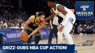 Jaren Jackson Jr leads Memphis in NBA Cup opener against Steph Currys Warriors [upl. by Odele]