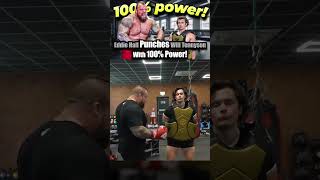 Eddie Hall Punch Will Tennyson With 100 Power boxing [upl. by Dedrick]