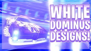 The 10 Best Titanium White Dominus Designs Of Season 4 Rocket League Car Designs [upl. by Lupe]