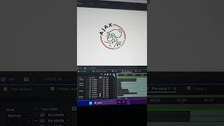 Logo animation in After Effects for Ajax FC logoanimation aftereffects motiongraphics [upl. by Adore518]