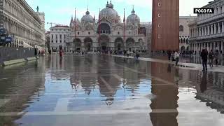 Acqua alta a Venezia Piazza San Marco [upl. by Frentz864]