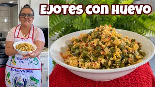 Como hacer EJOTES CON HUEVO almuerzo o cena que no cuesta nada [upl. by Weide]