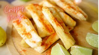 Crispy Mogo Recipe  Easy Fried Cassava  Crispy Mogo Chips with Chilli and Lime [upl. by Johnath]