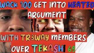 TR3WAY AFIL8 PRESS WACK 100 ON HIS BUSINESS WITH TEKASHI 69  WACK LOSES IT [upl. by Repmek]