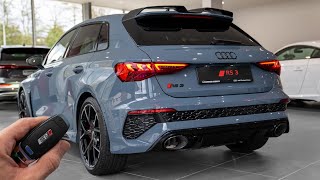 2023 Audi RS3 Sportback  Interior Exterior and Sound [upl. by Aleunamme]