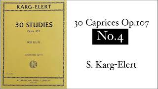 【Flute】30 Caprices Op107 No4  SKargElert [upl. by Gudrin]