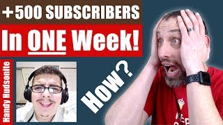 500 Subscribers From ONE Shoutout The Power Of YouTube Networking 3 Tips  Handy Hudsonite [upl. by Avraham]