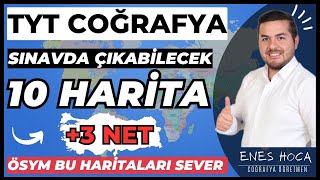 TYT COĞRAFYADA Çıkması Muhtemel 10 Harita  Enes Hoca tytcoğrafya [upl. by Biddie]