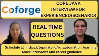 Coforge Java Interview Questions  Core Java Interview Questions [upl. by Brok]