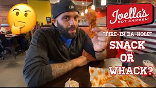 Snack or whack Joella‘s hot chicken fire in the hole review [upl. by Lantha]