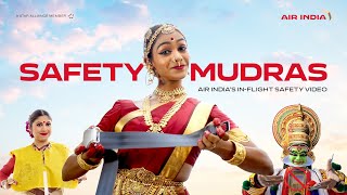 Safety Mudras  Air Indias Inflight Safety Video [upl. by Laval235]