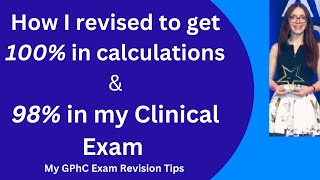 How i achieved 100 in calculations amp 98 in clinical GPhC exam [upl. by Anastasius20]