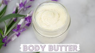 How to Make Whipped Body Butter LESS GREASY [upl. by Eerazed]