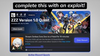 Complete Zenless Zone Zero Discord Quest Without Downloading [upl. by Atsejam]