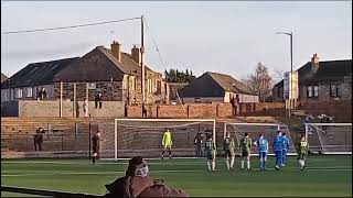 Boness Athletic score penalty Vs Stirling Uni  Newtown Park  EoSFL Div 2  13124 [upl. by Yoreel]