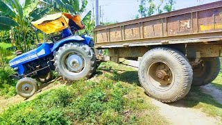 Sonalika 745 Tractor Over Loading  Sonalika modified tractor  Sonalika new model  JM Bangla [upl. by Chester399]