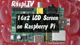 16x2 LCD attached to Raspberry Pi [upl. by Ahsoet]