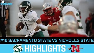 Sacramento State vs Nicholls State Highlights Week 1 College Football Highlights  The Bluebloods [upl. by Franz713]