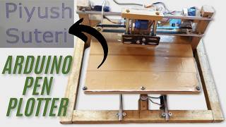 How to make Arduino CNC Plotter with 28byj48 unipolar stepper and GRBL part 1  Piyush Suteri [upl. by Esinehc]