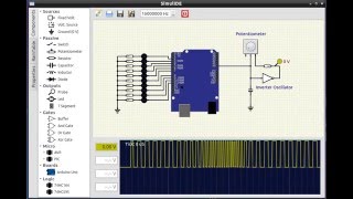 SimulIDE 002 Simulator Arduino barGraph example [upl. by Igic939]