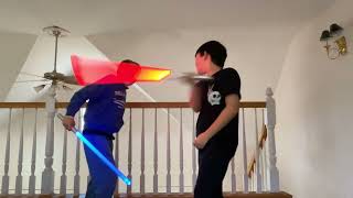 Bad quality lightsaber fight 😂 [upl. by Ramedlav]