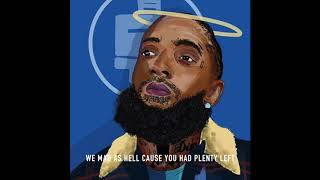 Free Nispsey Hussle type Tribute beat with hook quotGone 2 Soonquot Dedication Instrumental [upl. by Annawat]