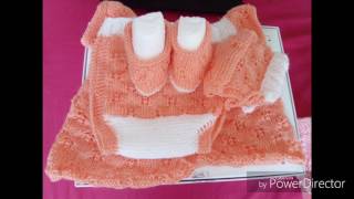 Tuto tricot  spéciale layette pour bébé fille de 06 mois au tricot au point ajouré😉 [upl. by Ilan]