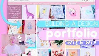 HOW I BUILT MY GRAPHIC DESIGN PORTFOLIO WITH WIX  ad [upl. by Eleda]