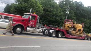 RJ Corman Shows up and stops  Excavator clears trees  Locomotive on its side [upl. by Mara600]