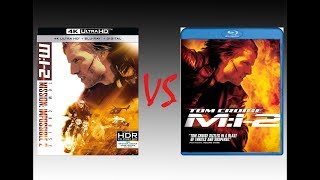 ▶ Comparison of Mission Impossible II 4K Dolby Vision vs Mission Impossible II 2007 BluRay Edition [upl. by Helbonna976]