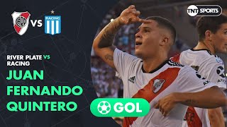 Juan Fernando Quintero 10 River Plate vs Racing  Fecha 18  Superliga Argentina 20182019 [upl. by Eitnom]