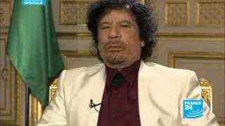 Kadhafi Extrait Entretien Exclusif FRANCE24 [upl. by Bunow]