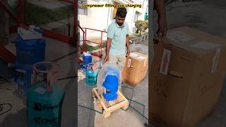 Compressor fitting gas charging work  shorts trending videos hvacsystems machine [upl. by Nomor]