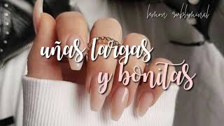 ⌜Uñas largas y bonitas⌟  dejar de morderse las uñas °𝓼𝓾𝓫𝓵𝓲𝓶𝓲𝓷𝓪𝓵 [upl. by Aivatal]