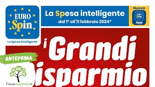 VOLANTINO EUROSPIN dal 1 al 11 febbraio 2024 anteprima [upl. by Laehplar]