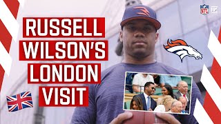 Russell Wilsons Visit To The UK 🇬🇧  Wimbledon Royal Box NFL Academy QB Clinic amp More  NFL UK [upl. by Retrak798]