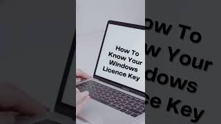 HOW TO KNOW WINDOWS LICENCE KEY [upl. by Keldah]