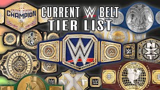 Current WWE Belt Tier List Ranking [upl. by Nonnahsal29]