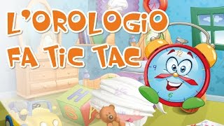 Lorologio fa tic tac  Canzoni per bambini di Mela Music MelaEducational [upl. by Kcered]