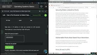 Lab  Use a Port Scanner to Detect Open Ports [upl. by Gosser]