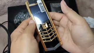 Vertu Signature Gold Limited Edition Luxury Mobile Phone [upl. by Niabi366]