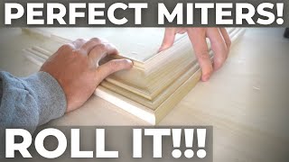 The Most Important Trick for Perfect Casing amp Crown Miters  ROLL IT [upl. by Belinda134]