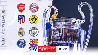 Arsenal draw Bayern Munich in Champions League Man City face Real Madrid [upl. by Tanhya349]