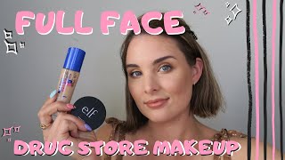 FULL FACE OF DRUG STORE MAKEUP  Affordable Makeup Tutorial  Priceline and Chemist Warehouse [upl. by Ahsinek731]