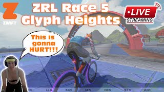 Zwift Racing League  Race 5 B1  Glyph Heights Points Race  ZRL [upl. by Nomzaj]