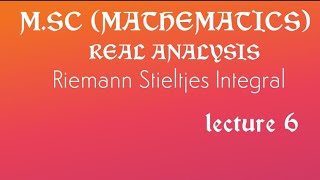 Riemann Stieltjes integral theorem 3 [upl. by Inalawi]