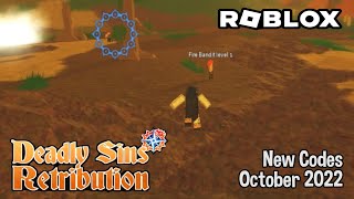 Roblox Deadly SIns Retribution New Codes October 2022 [upl. by Cirek579]