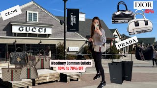 Woodbury Common Premium Outlets I Huge Discounts on Luxury Shopping Vlog Gucci Dior Prada Celine [upl. by Iznyl]