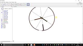 wheel animation in geogebra [upl. by Gladine]